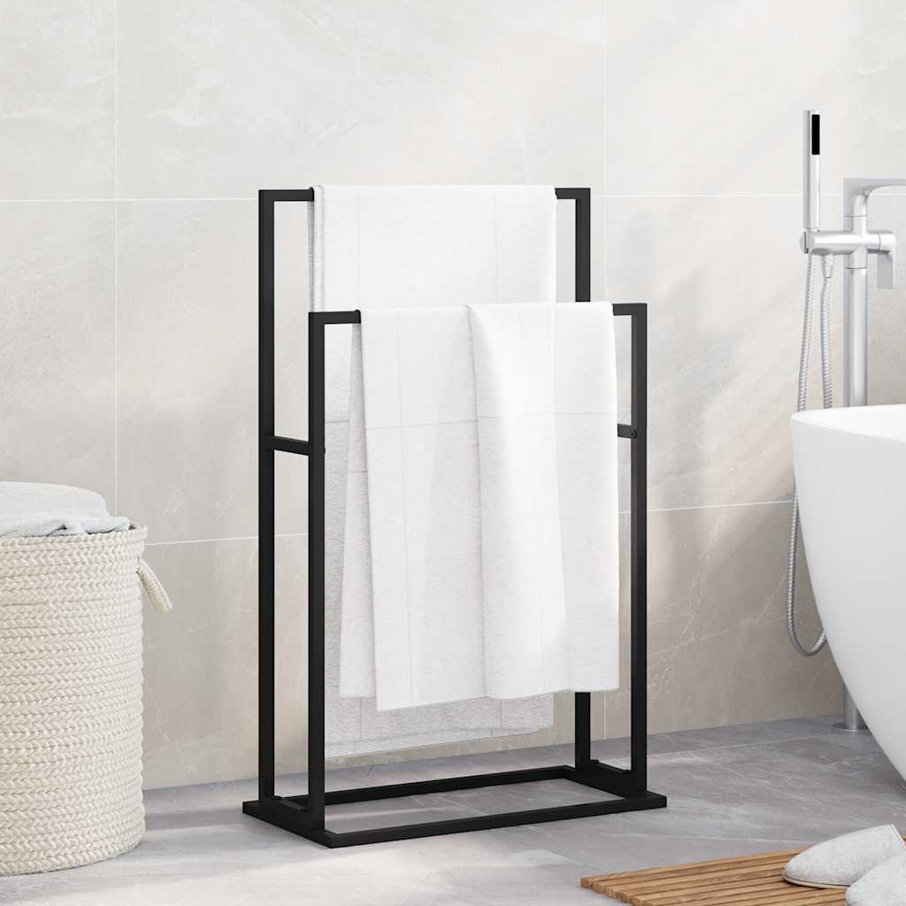 VIDAXL -Handtuchregal 48x24x78,5 cm Eisenschwarz abgelöst