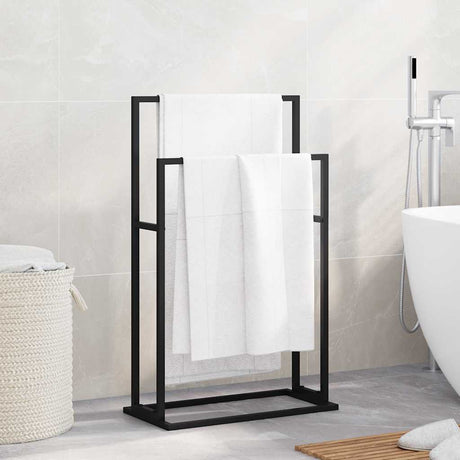 VIDAXL -Handtuchregal 48x24x78,5 cm Eisenschwarz abgelöst