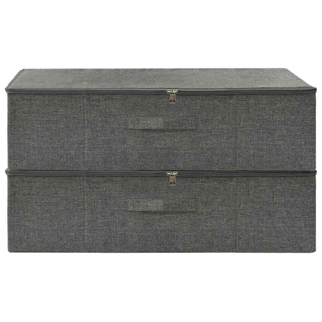 VIDAXL -Speicherboxen 2 ST 70x40x18 cm Stoffanthrazit -Verschärfen