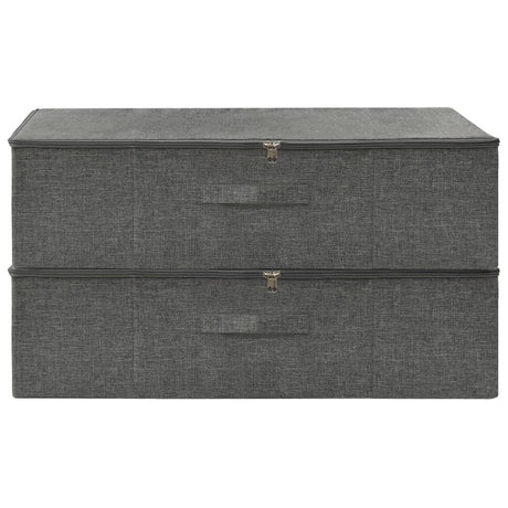 VIDAXL -Speicherboxen 2 ST 70x40x18 cm Stoffanthrazit -Verschärfen