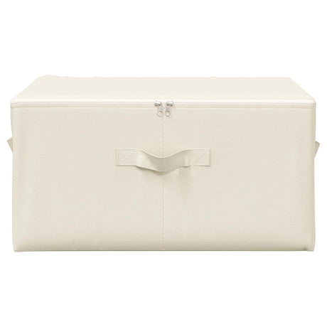 VIDAXL -Speicherboxen 2 PCs 43x34x23 cm Stoffcreme -gelöscht