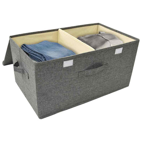 VIDAXL -Speicherbox 50x30x25 cm Stoffanthrazit -gelöscht