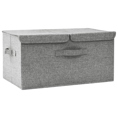 Vidaxl Storage Box 50x30x25 cm Stoff grau