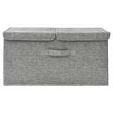 Vidaxl Storage Box 50x30x25 cm Stoff grau