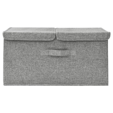 Vidaxl Storage Box 50x30x25 cm Stoff grau