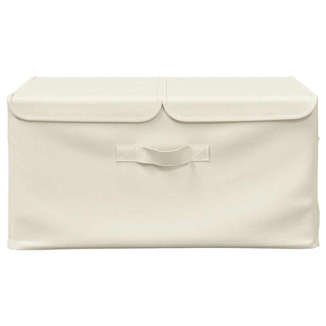 VIDAXL -Speicherboxen 2 PCs 50x30x25 cm Stoffcreme farbig