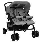 Vidaxl Twin Children's Steel Hellgrau