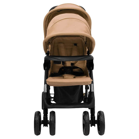 Vidaxl Twin Childem Tandem Staal Taupe