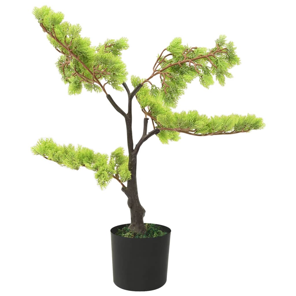 Vidaxl Kunstpflanze mit Topf Zypresse Bonsai 60 cm grün