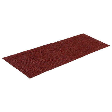 Vidaxl -Treppenmatten selbstadhäsiv 15 Teile 60x25 cm Bordeaux rot rechteckig