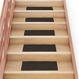 Vidaxl Treppenmatten selbstadhäsiv 15 Teile 60x25 cm dunkelbrauner Rechteck