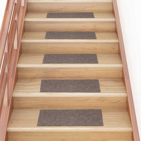 Vidaxl Treppenmatten selbstadhäsiv 15 Teile 60x25 cm beige rechteckig