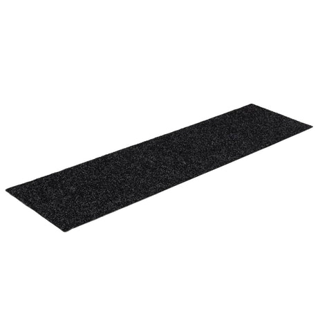 Vidaxl Treppenmatten selbstadhäsiv 15 Teile 76x20 cm Schwarz Rechteck
