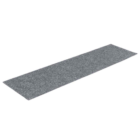 Vidaxl Treppenmatten selbstadhäsiv 15 Teile 76x20 cm hellgrau rechteckig