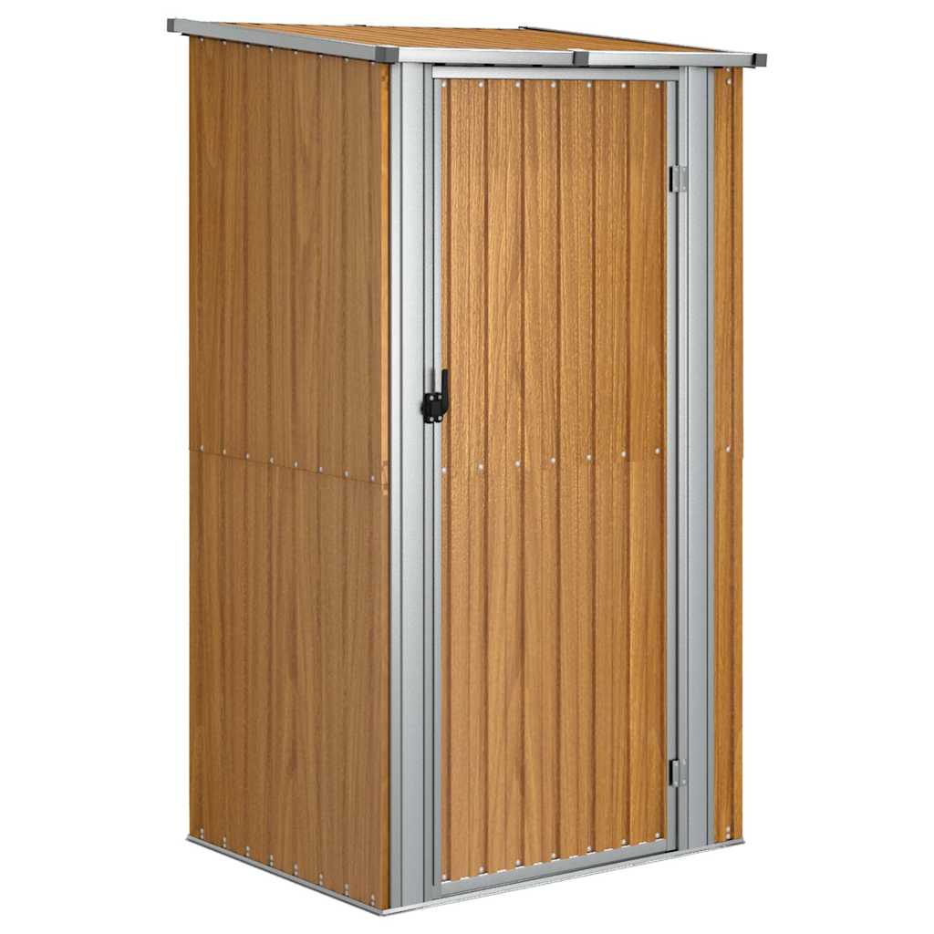 Vidaxx Gartenhaus braun 118,5x97x209,5 cm verzinkter Stahl