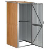 Vidaxxl Gartenhaus 118,5x97x209,5 cm verzinkter Stahl braun