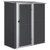 VidaXL Gartenhaus 180,5 x 97 x 209,5 cm, verzinkter Stahl, Anthrazit