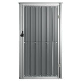 Vidaxl Garden Shed 88x89x161 cm verzinkter Stahl grau