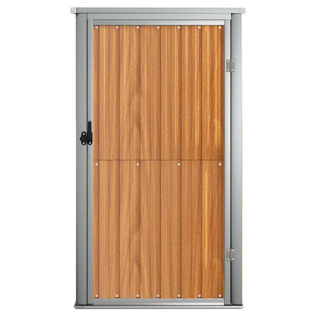 Vidaxl Garden Shed 88x89x161 cm verzinkter Stahlbraun