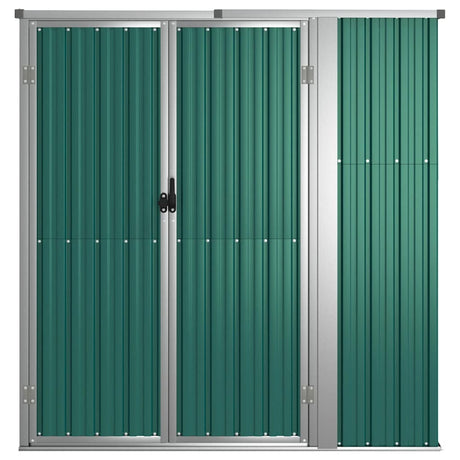 Vidaxl Garden Shed 161x89x161 cm verzinkter Stahlgrün