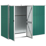 Vidaxl Garden Shed 225x89x161 cm verzinkter Stahlgrün