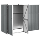 VidaXL Gartenhaus 225x89x161 cm verzinkter Stahl grau