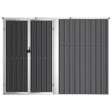 Vidaxl Garden Shed 225x89x161 cm verzinkter Stahl -Anthrazit -Gelenkt
