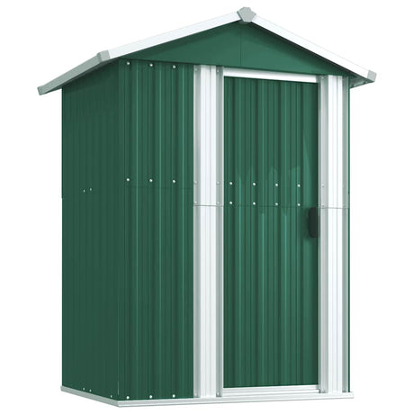 Vidaxl Garden Shed 126x97.5x177 cm verzinkter Stahlgrün