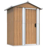 Vidaxx Gartenhaus braun 126x97,5x177 cm verzinkter Stahl