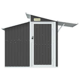 Vidaxl Garden Shed 270x130x208,5 cm verzinkte Stahl -Anthrazitfarbe