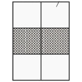Vidaxl begehete Duschwand 140x195 cm ESG-Glas transparent und schwarz