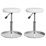 Vidaxl eetkamerstoelen 2 st kunstleer wit