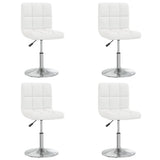 Vidaxl eetkamerstoelen 4 st kunstleer wit