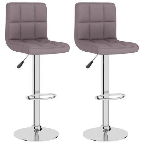 Vidaxl barkrukken 2 st stof taupe