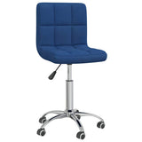 Vidaxl kantoorstoel draaibaar stof blauw