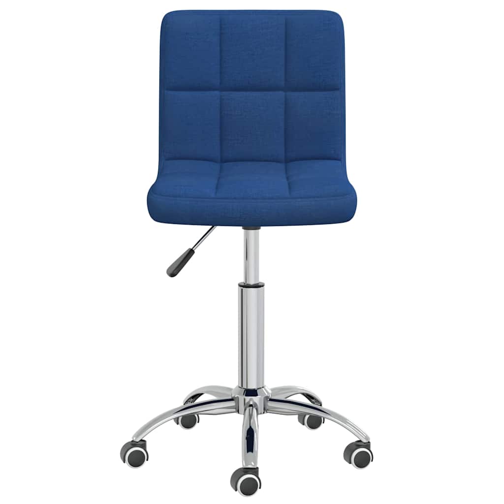 Vidaxl kantoorstoel draaibaar stof blauw
