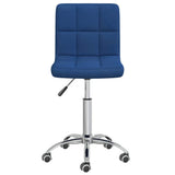 Vidaxl kantoorstoel draaibaar stof blauw