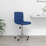 Vidaxl kantoorstoel draaibaar stof blauw
