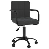 Vidaxl eetkamerstoelen draaibaar 2 st fluweel zwart