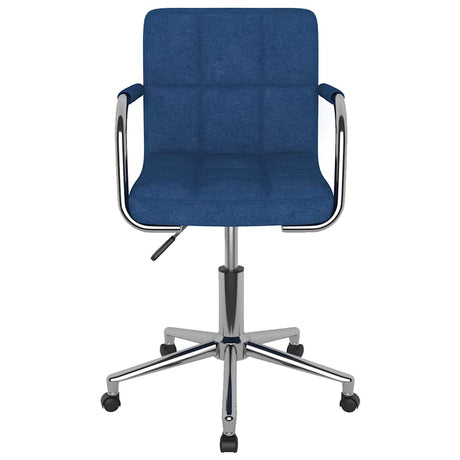 Vidaxl kantoorstoel draaibaar stof blauw