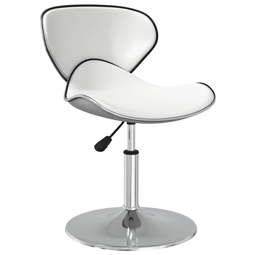 Vidaxl eetkamerstoelen 2 st kunstleer wit