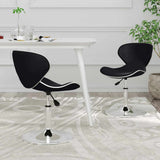 Vidaxl eetkamerstoelen 2 st kunstleer zwart