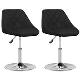 Vidaxl eetkamerstoelen 2 st kunstleer zwart