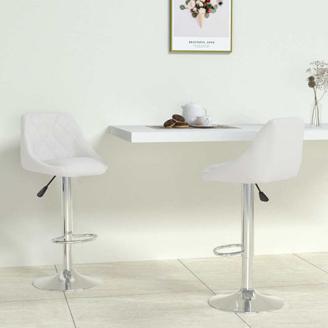 Vidaxl barstoelen 2 st kunstleer wit