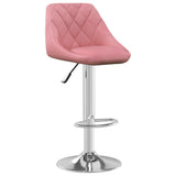 Vidaxl barkrukken 2 st fluweel roze