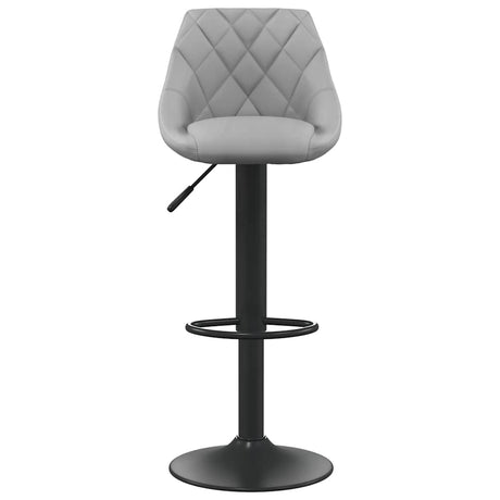 Vidaxl barkruk fluweel lichtgrijs