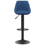 Vidaxl barkruk fluweel blauw