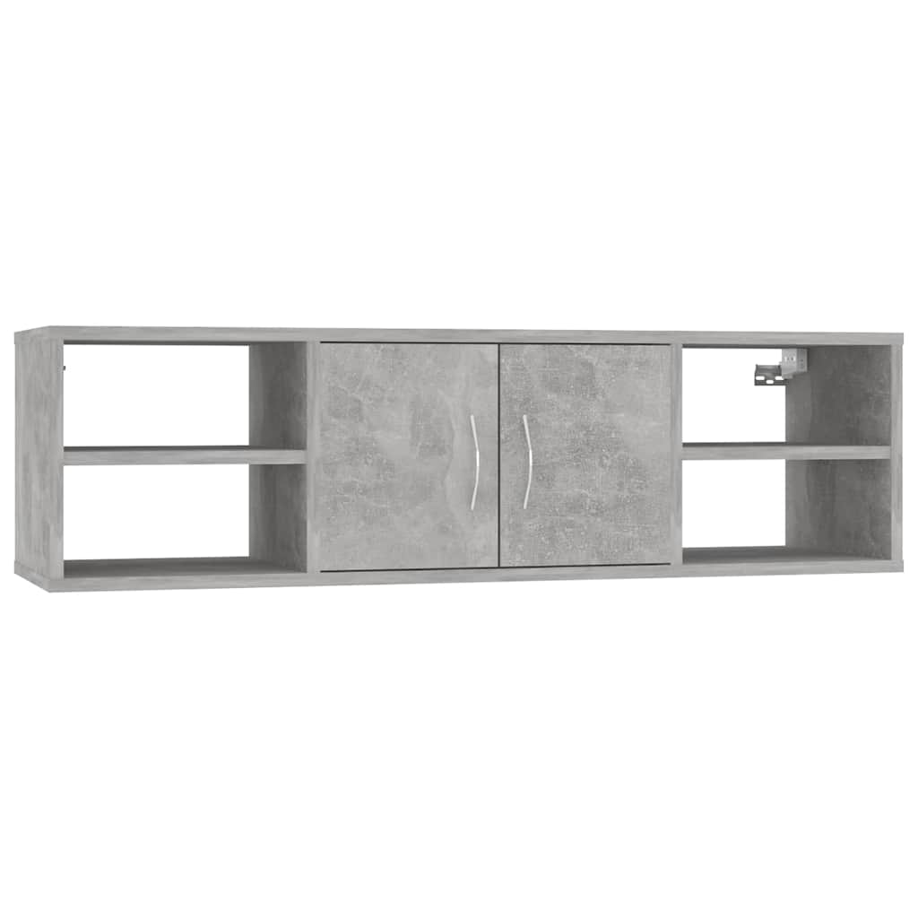 Vidaxl wandschap 102x30x29 cm bewerkt hout betongrijs