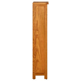 Vidaxl boekenkast met 4 schappen 45x22x110 cm massief eikenhout