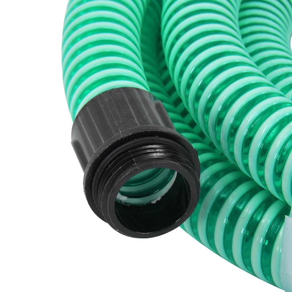 Vidaxl -Saugschlauch mit Messingkupplungen 1.1 '' 3 m PVC Grün